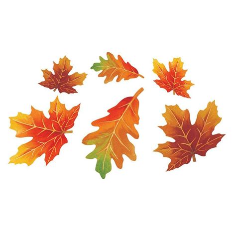 36ct Fall Leaf Cutouts, Brown Orange | Leaf cutout, Autumn leaves, Leaf decor