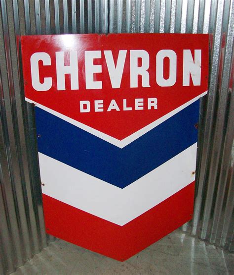 1950's Chevron Gas Station Sign #salvage #vintage #decor #mancave | Chevron gas, Vintage signs ...