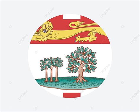 Prince Edward Island Pe Round Flag Icon Artwork Vector Vector, Icon ...