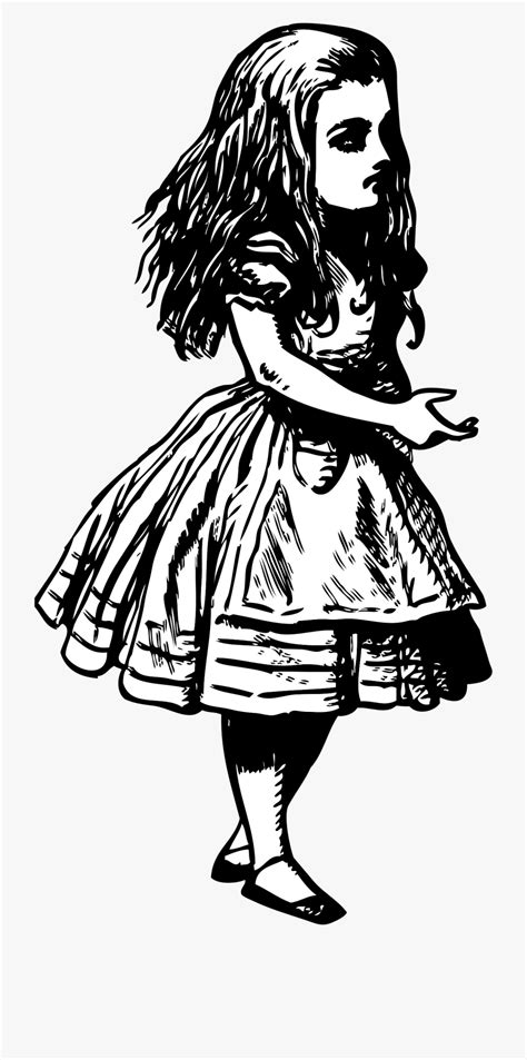 alice in wonderland clipart black and white 20 free Cliparts | Download ...