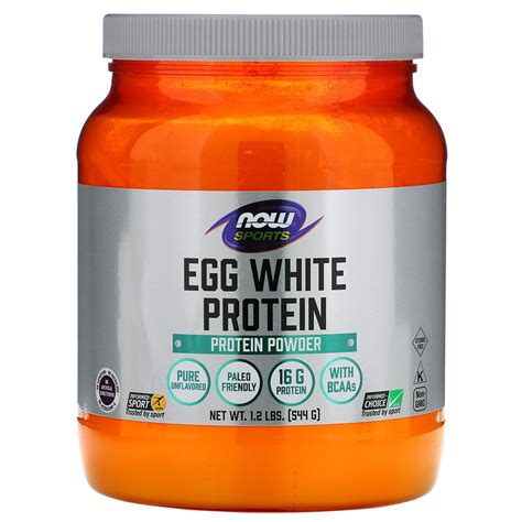 Now Foods, Sports, Egg White Protein, Protein Powder, 1.2 lbs (544 g) - iHerb