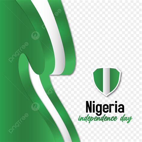 Independence Day Flag Vector Hd PNG Images, Nigeria Independence Day With Nigerian Flag, Nigeria ...