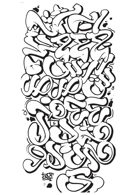 Dope Graffiti Alphabet