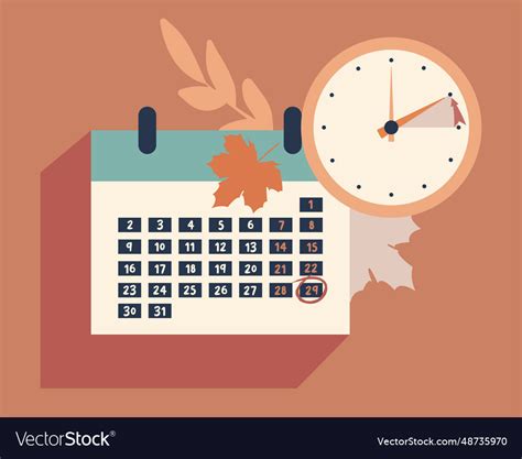 Fall back in europe 2023 change clock one Vector Image