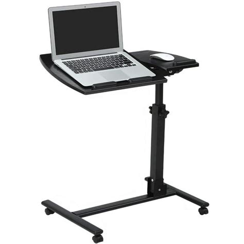 Laptop Desk Stand, LANGRIA Portable Adjustable Laptop Desk Mobile Standing Laptop Table Desk for ...