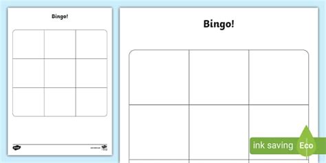 👉 Blank Bingo Grid Template (Teacher-Made) - Twinkl