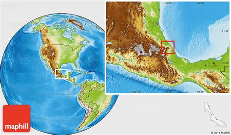 Physical Location Map of Tenochtitlan