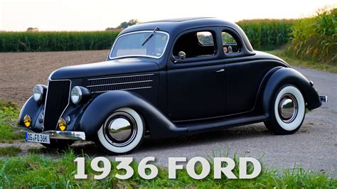 1936 Ford first ride after the restoration - YouTube