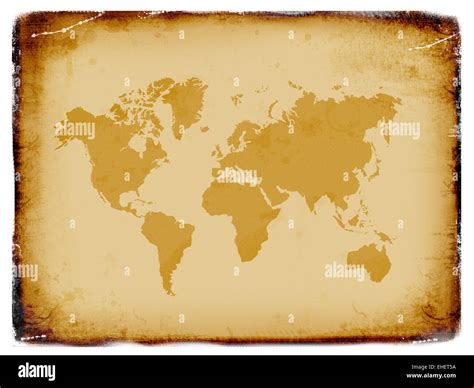 Ancient world map Stock Photo - Alamy