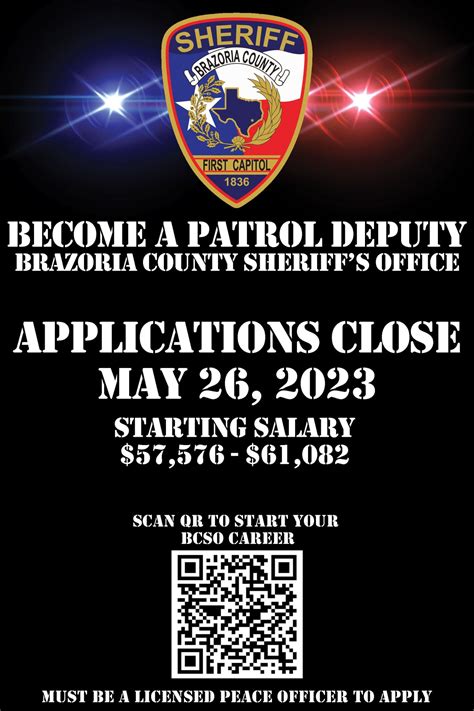 APPLY ONLINE TODAY!!!... - Brazoria County Sheriff's Office | Facebook