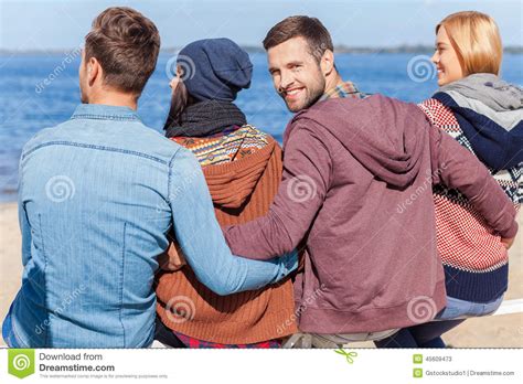 Spending Great Time with Friends. Stock Image - Image of expression, facial: 45609473