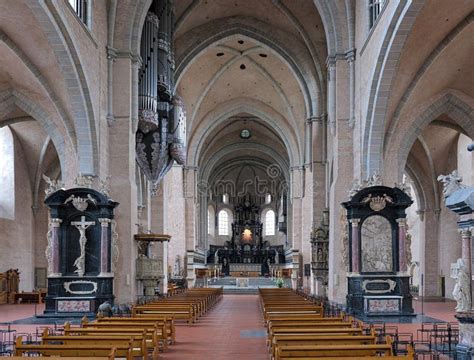 Interior Of The Trier Cathedral, Germany Stock Photo - Image of ...