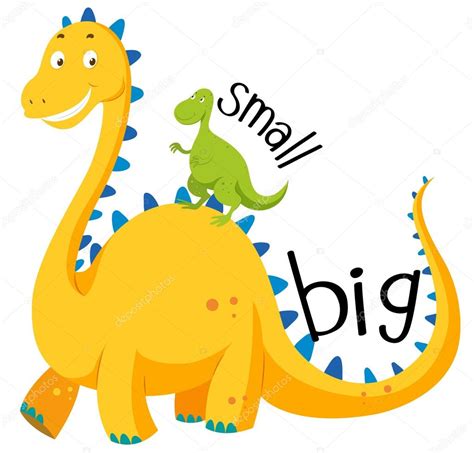 Opposite adjective big and small Stock Vector Image by ©blueringmedia #87002356