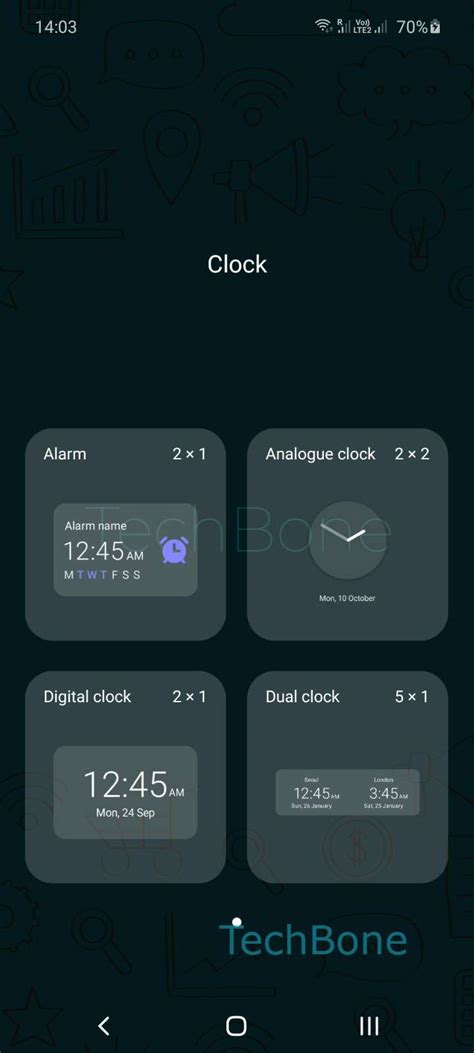 How to Add Alarm Widget to the Home screen - Samsung Manual | TechBone