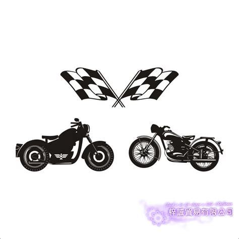 Dctal Vintage Motorcycle Racing Sticker Vehicle Decal Posters Vinyl ...