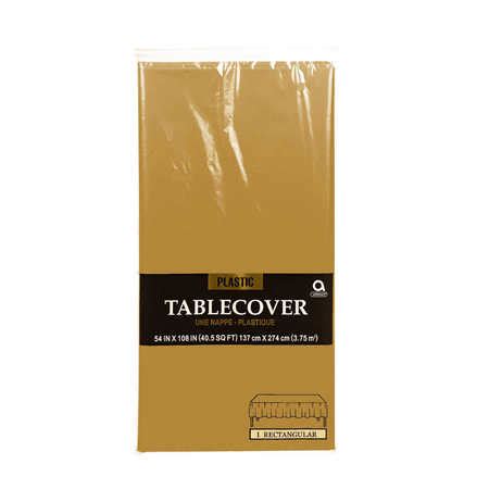 Gold Rectangle Table Cover | BIG W
