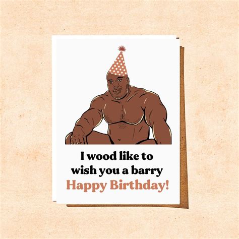 Printable Barry Wood Birthday Card Barry Wood Meme Barry - Etsy Australia