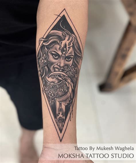 Kali Maa Tattoo Done By Mukesh Waghela Best Tattoo Artist In Goa at ...