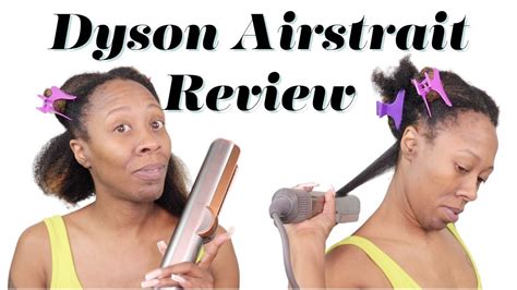 DYSON'S NEW AIRSTRAIT STRAIGHTENER ON TYPE 4 HAIR.... - YouTube