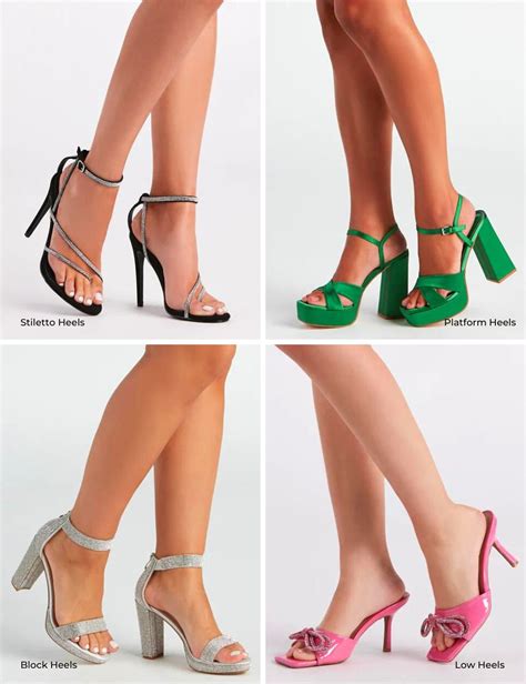 Different Types Of Heels With Names And Pictures - Printable Templates Free