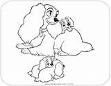 Lady And The Tramp Coloring Pages  Disneyclipscom sketch template