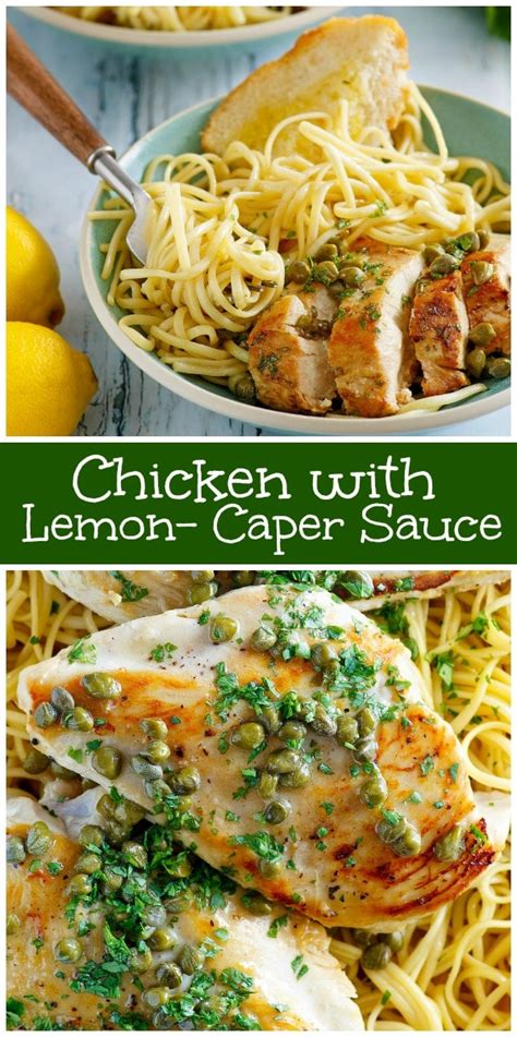 Chicken with Lemon Caper Sauce - Recipe Girl