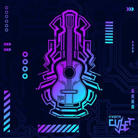 Cyberpunk design with dark background. Abstract technology vector illustration. 14173152 Vector ...