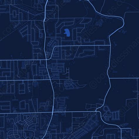 Chilliwack Vector Map - Dark Blue (AI,PDF) | Boundless Maps