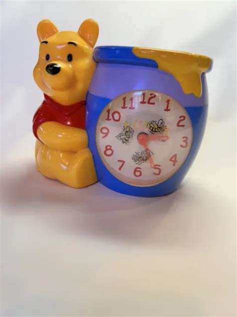 DISNEY FANTASMA WINNIE The Pooh Honey Pot musical alarm clock, plays ...