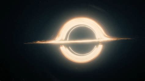 Download Interstellar Spinning Black Hole Wallpaper | Wallpapers.com