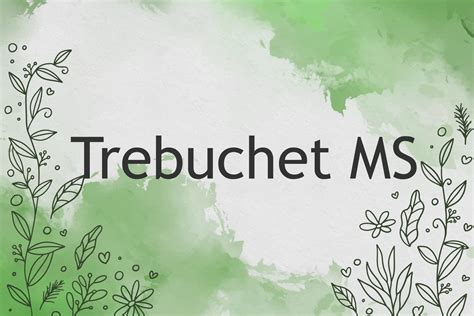 Trebuchet MS Font - Dafont Free