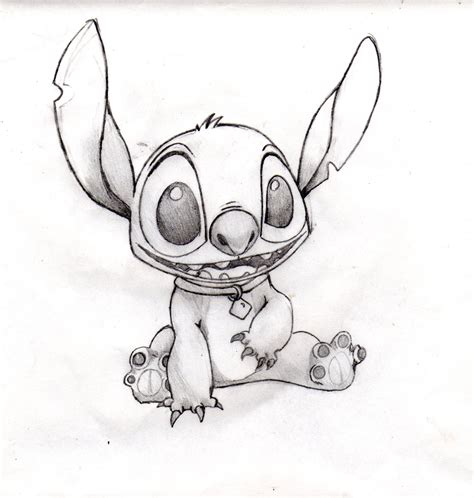 Cute Stitch drawing