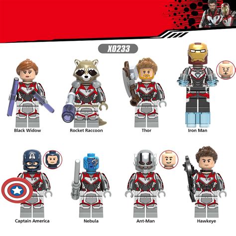 Avengers 4 Endgame Individual Minifigures | 20 minifigures | Lego ...