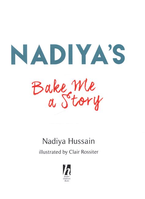 Nadiya's bake me a story by Hussain, Nadiya (9781444933277) | BrownsBfS