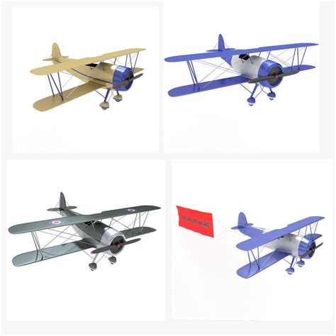 Biplane Collection 3D Model - TurboSquid 2008163