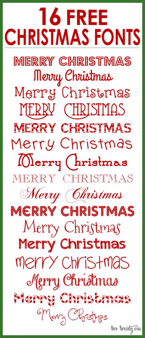 11 Merry Christmas Font Free Download Images - Merry Christmas Font ...