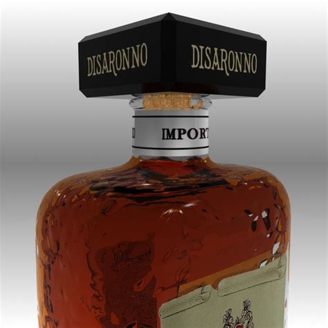 realistic disaronno italian liqueur 3ds