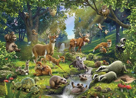 Sounds of forest animals for children - listen online