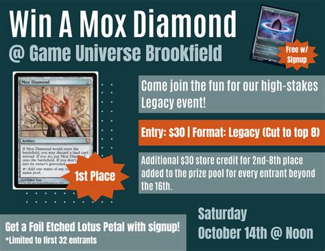 Win a Mox Diamond @ Game Universe Brookfield — Game Universe