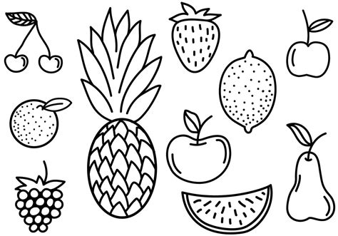 Free Fruit Doodles Vectors 102312 Vector Art at Vecteezy