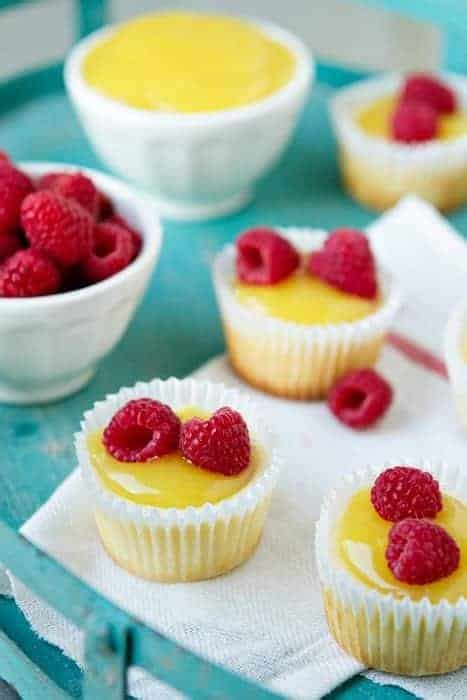 Mini Lemon Cheesecakes | My Baking Addiction