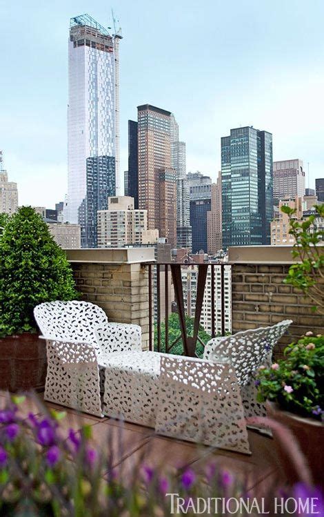 New York Apartment with Elegant British Style | Apartment balcony garden, New york apartment ...