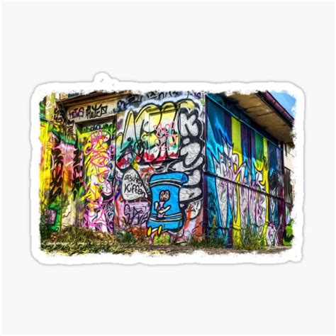 "Graffiti street art" Sticker by PODLizardWizard | Redbubble