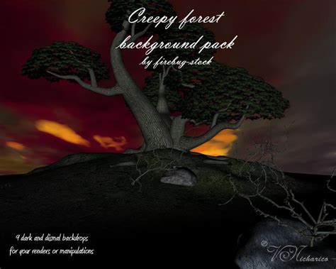 Creepy forest background pack by firebug-stock on DeviantArt