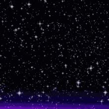 Twinkling Night Stars Gif