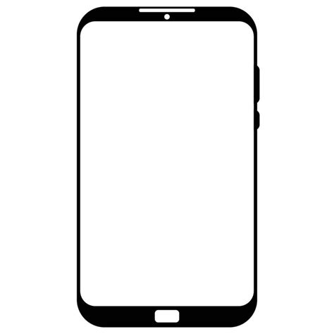 Cell phone, smartphone screen frame front view modern gadget mock up template isolated on white ...