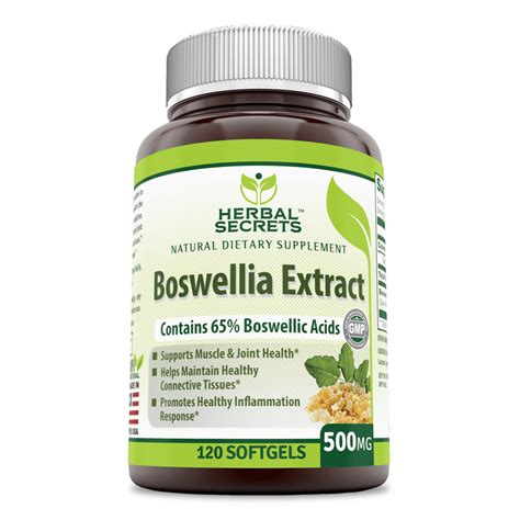 Herbal Secrets Boswellia Extract 500 Mg 120 Capsules - Walmart.com ...