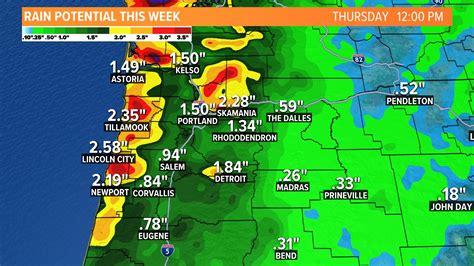 Oregon weather: rain forecast for this week | kgw.com