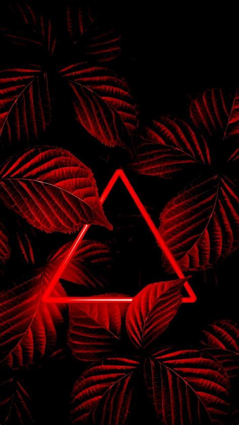 Neon Red Foliage (1440x2565) - Wallpaper | Nature iphone wallpaper ...