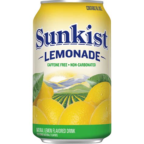 Sunkist Lemonade, 12 Fl Oz Can | Lemon Juice & Lemonade | Foodtown